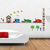 Modern House Thomas Train and Friends removable Vinyl Mural Art Wall Sticker Decal