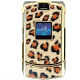 Cuffu Motorola V3 Fashion Case Leopard Chrome Hard Case Ultimate Quality