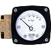 Mid-West 142-BA-00-OO-100H Differential Pressure Gauge, Brass Case, 316 Stainless Steel Wetted Parts, Diaphragm Type, 2% Full Scale Accuracy, 2-1/2" Dial, 1/4" FNPT Back Connection, 0-100 IN H2O Range, 3000 psig SWP