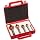 Magafor 4832 Series Cobalt Steel Single-End Countersink Set, TiN Coating, 3 Flutes, 60 Degrees, Round Shank (5 Piece Set)