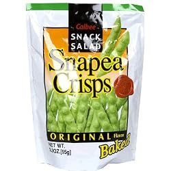 Calbee Snack Salad Snapea Crisps, Original Flavor, 3.3- Ounce Bags (Pack of 12)