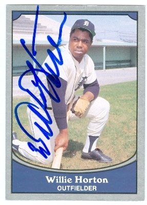 Willie Horton Autographed/Hand Signed MLB Baseball Card (Detroit Tigers) 1990 Pacific #83