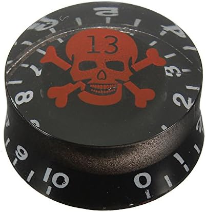 Speed Control Knobs With Skull Crossbones For Electric Guitar