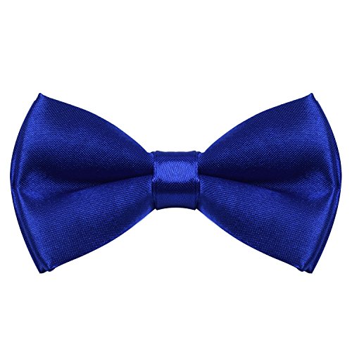 Sunny Ocean Toddler Boy Bow Tie for Kids Blue Pre Tied Tuxedo Bowtie Royal Blue
