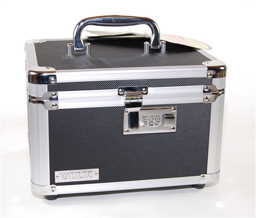 Vaultz Locking DVD and Video Game Lock Box, 9.25 x 7.25 x 9.75 Inches, Black (VZ01047)
