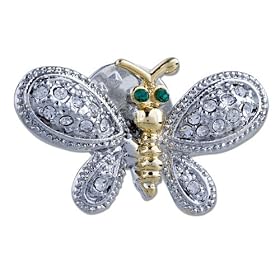 Vintage Flower Swarovski Crystal Brooches & Pins