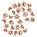 Beadaholique Ornate Pointed 6-Petal Bead Caps, 7mm, Genuine Copper