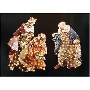 48 Fontanini The 3 Kings Holographic Lighted Christmas Yard Art #169920