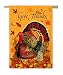 Thanksgiving Turkey Silk Reflections Regular Size Flag