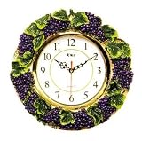 Review   / TUSCANY GRAPES 3-Dimensional Wall Grape Clock BRAND NEW!