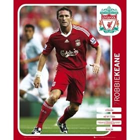 Posters: Football Mini Poster - Liverpool, Robbie Keane 08/09 (50 x 40 cm)