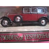 1926 Rolls Royce Phantom l (plum-red) Matchbox Model of Yesteryear Y-36-a Issued 1990 
