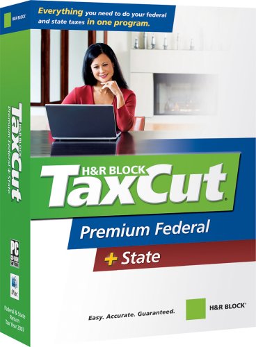 H&R Block TaxCut 2007 Premium Federal + State (Win/Mac)