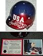 Jennie Finch Signed USA Olympics Mini Batting Helmet w/#27~USA