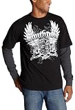 Southpole Young Men's Screen Print Twofer,Black,X-Large