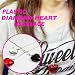 ♪プラスチックダイヤモンドハートネックレス・PLASTIC DIAMOND HEART NECKLACEでAmazonアフィリエイトツール
