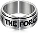 Star Wars Jewelry Men's May The Force Be with You Stainless Steel Spinner Ring