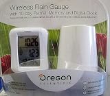 Oregon Scientific Rain Gauge with Digital Clock