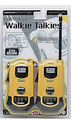 Assorted Color Loud N Clear Walkie Talkies Morse