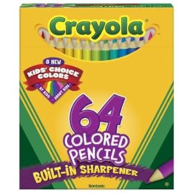 Crayola 64ct Short Colored Pencils Kids Choice Colors by Crayola