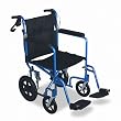Excel Deluxe Aluminum Transport Wheelchair, 19 x 16, 300 lbs.
