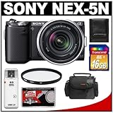 Sony Alpha NEX-5N Digital Camera Body & E 18-55mm OSS Lens (Black) with 16G ....