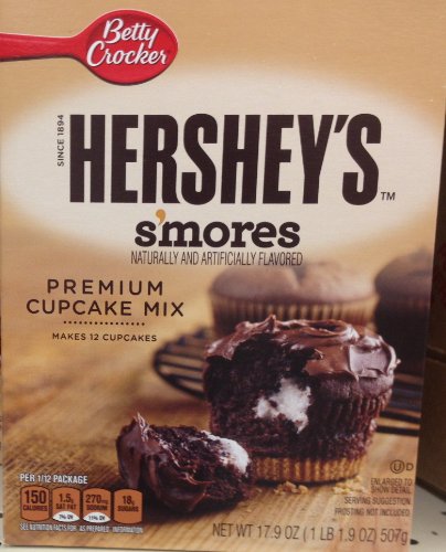 Hershey's S'MORES Premium Cupcake Mix 17.9oz (2 Boxes)