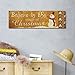 Adeco Decorative Christmas Wood Wall Sign Plaque 