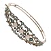 Antique Victorian Turqoise Opal 14k Bangle Bracelet