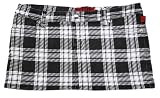 Tripp NYC Juniors / Womens Super Mini 11 Skirt in Black / White Plaid