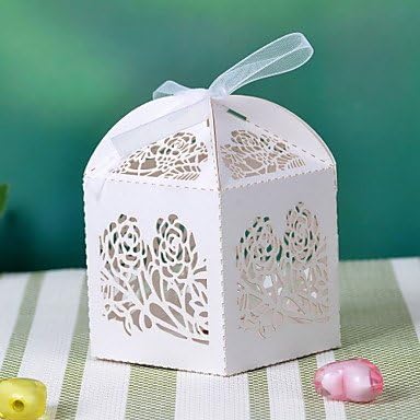 BST Wedding Favors 12 Piece/Set Favor Holder Card Paper Favor Boxes Non-personalised