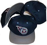 Tennessee Titans Navy/Grey Two Tone Snapback Adjustable Plastic Snap Back Hat / Cap