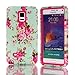 Galaxy Note 4,Note 4 Case,Not 4 Rose Cases,Candywe Case For Samsung Galaxy Note 4,3in1 Design Hybrid Case Cover For Samsung Galaxy Note 4