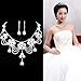Taoqiao New Silver Rhinestone Artificial Zircon Bead Necklace Earrings Jewel...