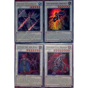  Frozen Fitzgerald, Underground Arachnid, Zeman the Ape King, and Hundred Eyes Dragon Duelist Pack Tin 2011 Holos