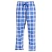 Lightweight Cotton Sheeting Royal Blue Silver (white) tie cord cotton pants for lounging, sleep, sports. Unisex relaxed fit, available in 3 Youth sizes