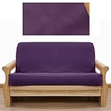 IMAGE OF Ultra Suede Grape Purple Futon Cover Size: Queen