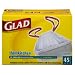 Glad Tall Kitchen Trash Bags, Drawstring White, 13 Gallon, 45-Count Boxes (Pack of 4)