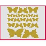 #5: Tattoo Styling Aufkleber 20 Schmetterlinge Set 2-schwarz70