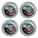 Happy Ferret Metal Craft Sewing Novelty Buttons - Set of 4