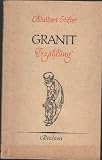 Granit : Erz�hlung. Mit der Vorrede zu Bunte Steine. (Reclams Universal-Bibliothek , Nr. 7602) - Adalbert Stifter