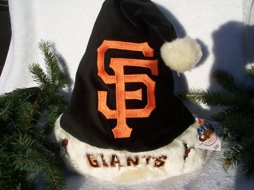 San Francisco Giants plush holly MLB solid color Team logo Santa Hat