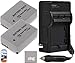 2 Pack Of NB-7L Replacement Batteries & Battery Charger Kit for Canon PowerShot G10 G11 G12 SX30 IS Digital Camera Includes Battery + AC/DC Battery Charger + LCD Screen Protectors + Cleaning Cloth