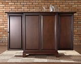 Crosley Furniture KF40001CMA Newport Expandable Bar Cabinet in Vintage Mahogany