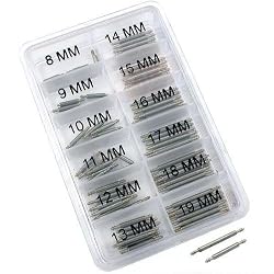 100 Spring Bars Watch Pin Band Replacement Part 8-19mm