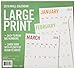 2016 Large Print Calendar Easy Read- 16-Month Wall Calendar Planner