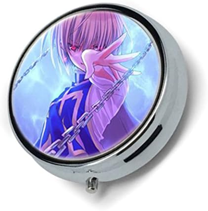 AZA KIU - Hot Anime HUNTERxHUNTER Gon Freecss Custom Fashion Round stainless steel Pill box Organizer Holder