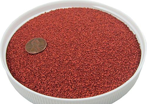 Red Fine Gravel 1 Liter Jar - Safe for Sandboxes, Substrate and Landscaping