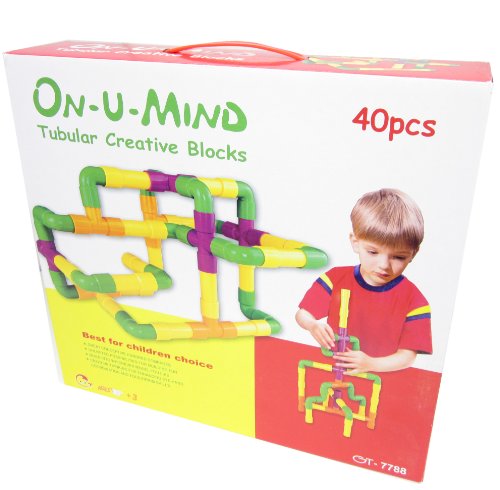 GSI Quality Educational Intelli Build Series Construction Large Tubular Blocks Game, 40 Pieces For Young Children 51aSJzrPFBL GSI Quality Educational Intelli Build Series Construction Large Tubular Blocks Game, 40 Pieces For Young Children