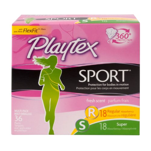 Playtex Sport Multipack Fresh Scent, 36 Count